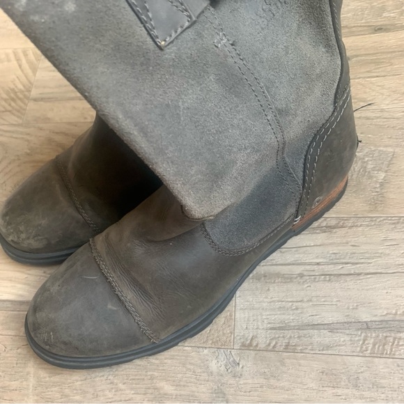 Sorel Major Pull On Buckle Suede Leather Contrast Boots - Picture 12 of 16